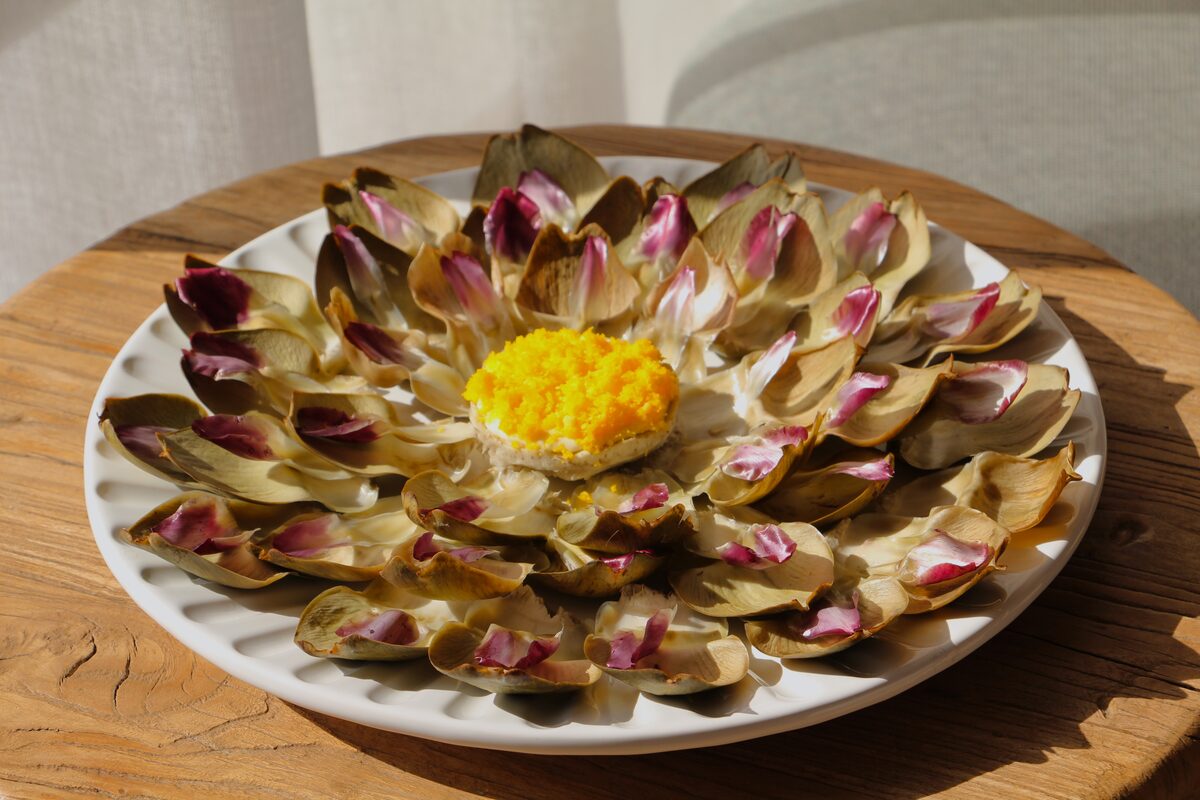 A composed plate from the seasonal menu of God Save The Chef in London